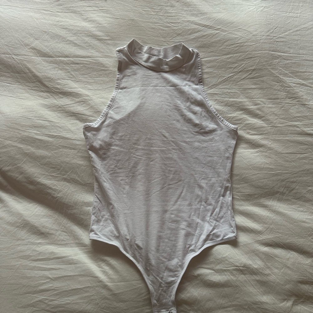 Fashion Nova White Bodysuit (Small)